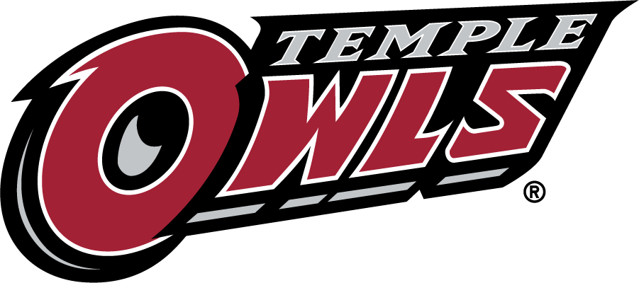 Temple Owls 1996-2014 Wordmark Logo v5 t shirts iron on transfers